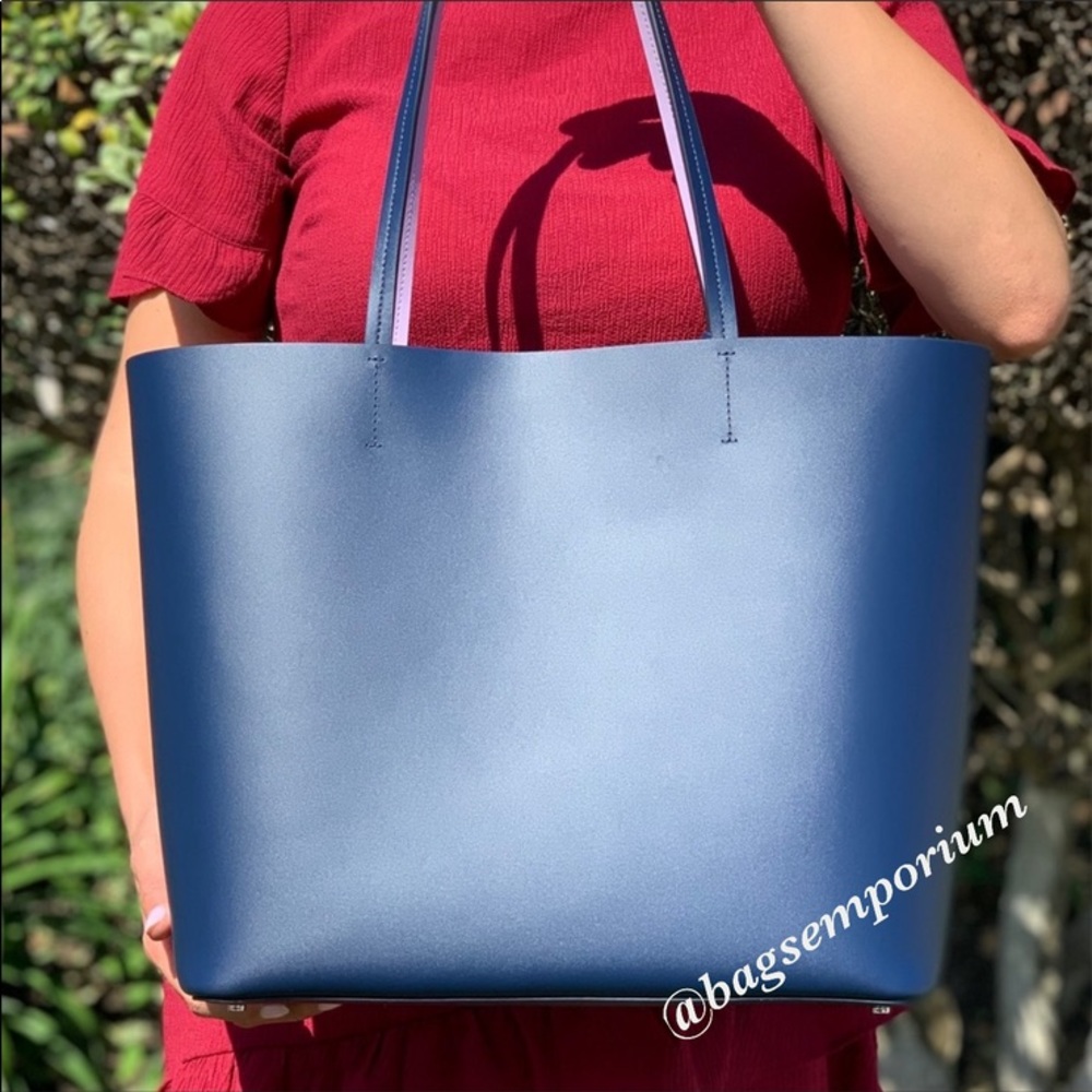 KATE SPADE Large Leather Tote Purse w wristlet - Picture 3 of 8